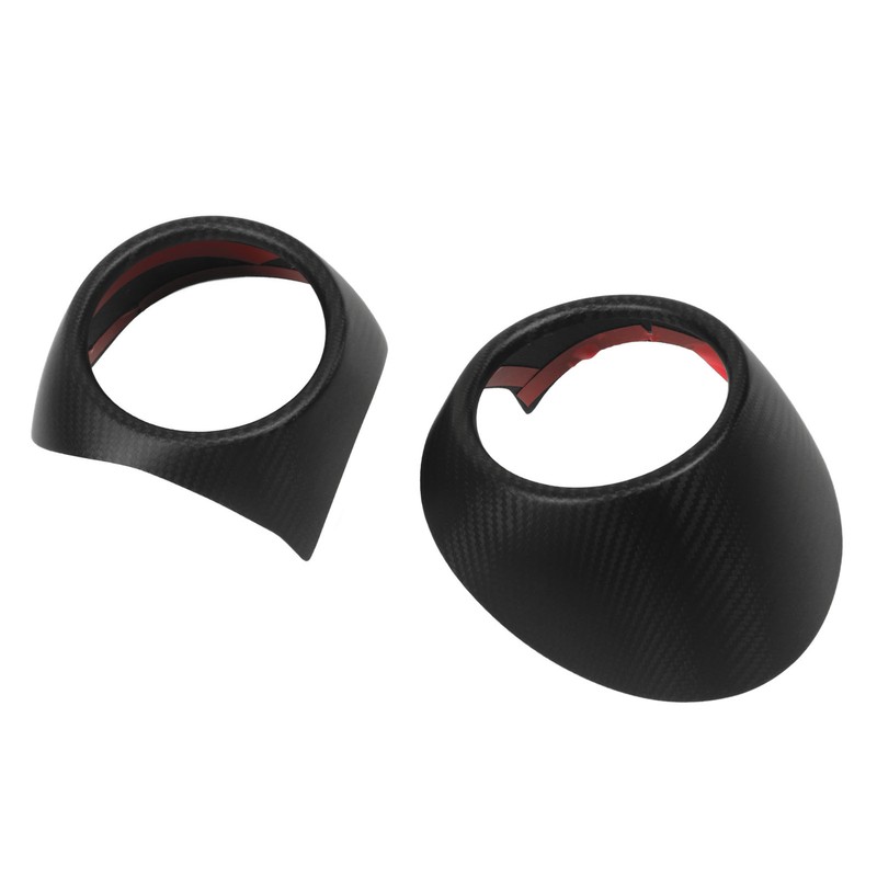 2 Pcs AC Air Vent Trim Dry Carbon Fiber Outlet