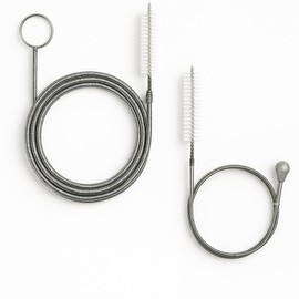 Walsunte 2-Pack Long Pipe Cleaners - 61" & 40" Stainless Steel Tube Cleaning Brush Set, Flexible Sunroof Drain Cleaning Tool for Sink, Refrigerator, Aquarium, Car Maintenance