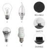 CORTHULin Round Foot Switch Black Lamp Foot Push Switch Standard