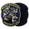 Modern Army Saint Michael Protect Us Embroidered Velcro Patch