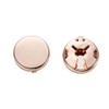 Buwei Brass Round Cuff Button Cover Cuff Links for Men,