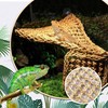 PINVNBY Reptile Hammock with Suction Cups,Natural Seagrass Bearded Dragon Hammock