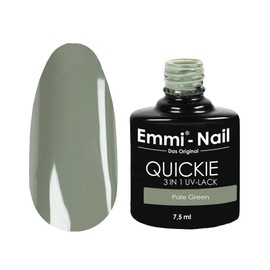 Emmi Nail Quickie Pale Green 3-in-1 (mystical green L043), LED UV base, colour and top coat, up to 3 weeks shine, scratch-resistant, shockproof, vegan, 7.5 ml