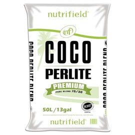 Nutrifield Coco Coir Perlite Mix Potting Soil - 70/30 Blend - Pre Buffered Plant Soil with Calcium, Organic Coconut Coir & Perlite - Garden Soil for Hydroponic, Indoor & Outdoor Gardening