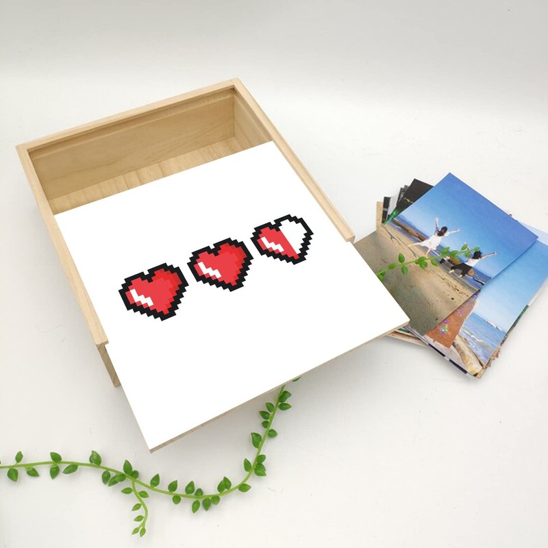 Fabulous Wooden Box - Heart Life Games Video Pixel Life
