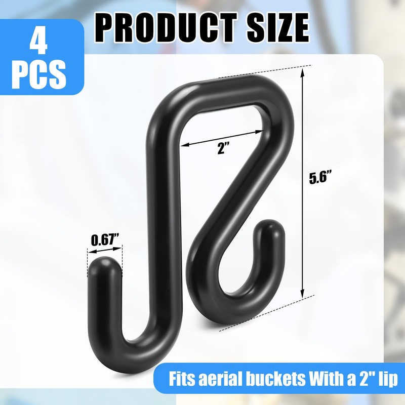 CroBlissful Lineman Bucket Hooks Truck Blanket Hooks for Aerial Bucket