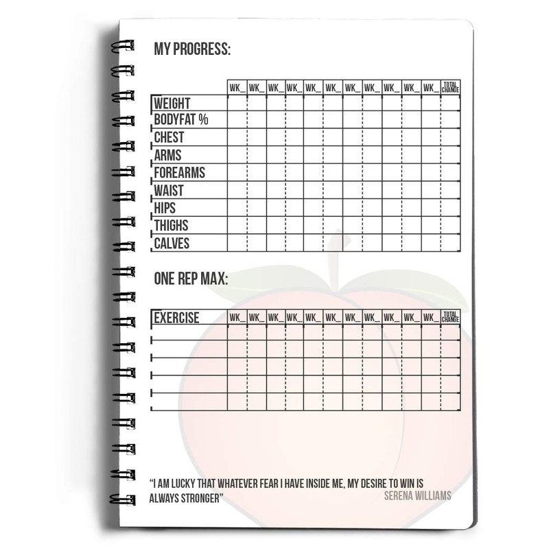 Workout Log Gym - 6 x 8 Inches - Gym,