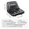 Universal 6.3-13.4 Inch Micro Switches Tractor Seat for Lawn Mower