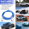Anwangda Easy Quick Fit Breakaway Cable, Caravan Breakaway Cable,1m 3t