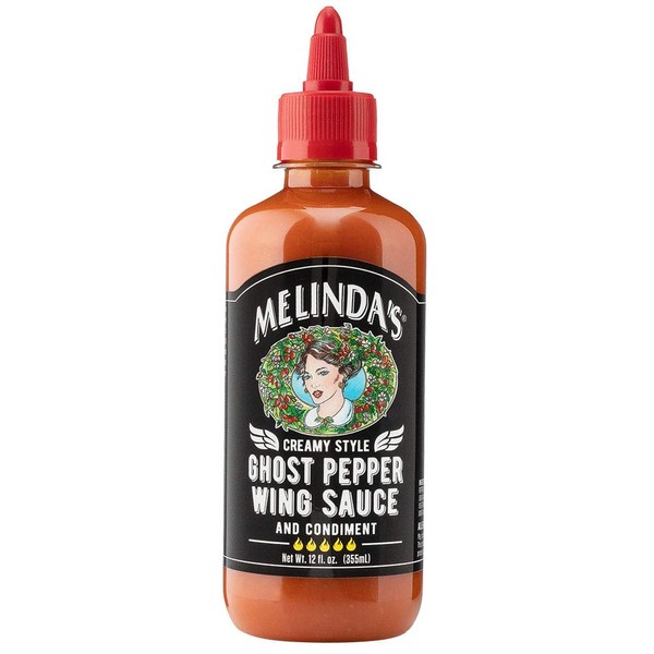 Melinda's Wing Ghost Pepper Cream Sauce, 12 Fl Oz