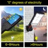 Solar Outdoor Lights 2500LM LED Security Lights with Remote Control,