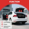 Silicone Weather Stripping Door Seal, 20FT Self Adhesive D-Shaped Car