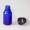 Dropper with Security 細口 Blue Glass Jars 10ml [Handmade Cosmetics]