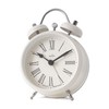 Acctim Shefford Analogue Faux Double Bell Small Alarm Clock (Buttermilk)