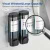 Shampoo and Conditioner Dispenser,Unisense Shower Soap Dispenser 2 Chamber No
