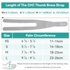 FORTEMOTUS CMC Thumb Brace Replacement Straps, Durable Faux Leather Straps,