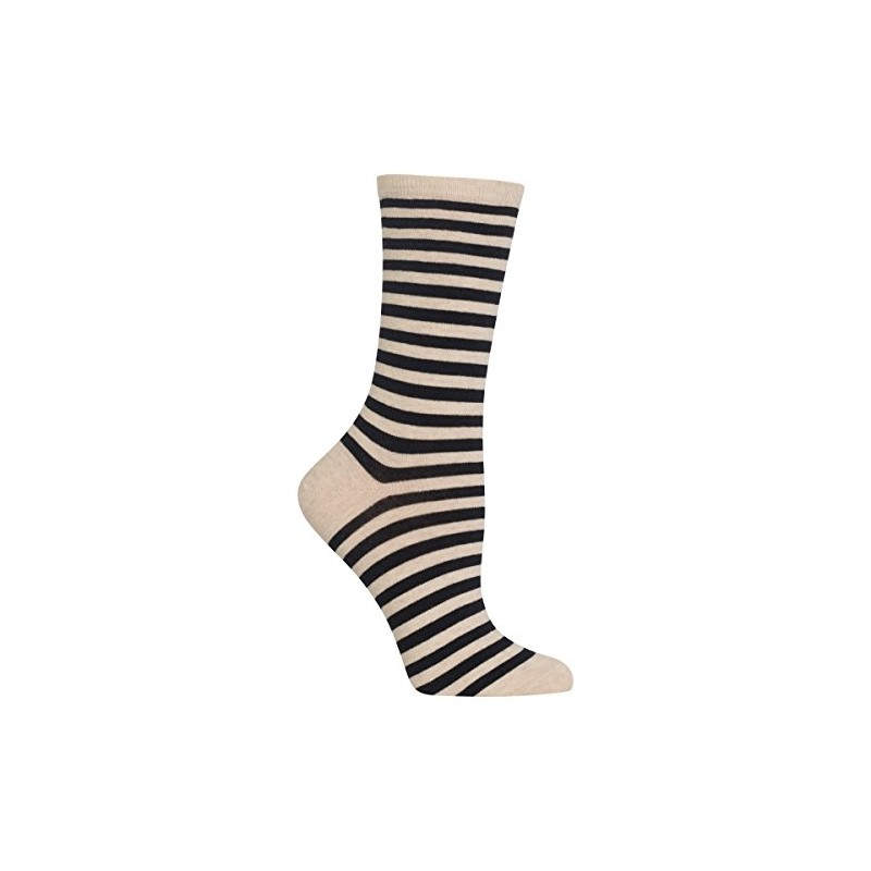 Hot Sox Women's Fun Pattern and Solid Crew Socks-1 Pair