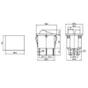WITTKOWARE Dual Control Rocker Switch, 30 x 22 mm, 2-Pole,
