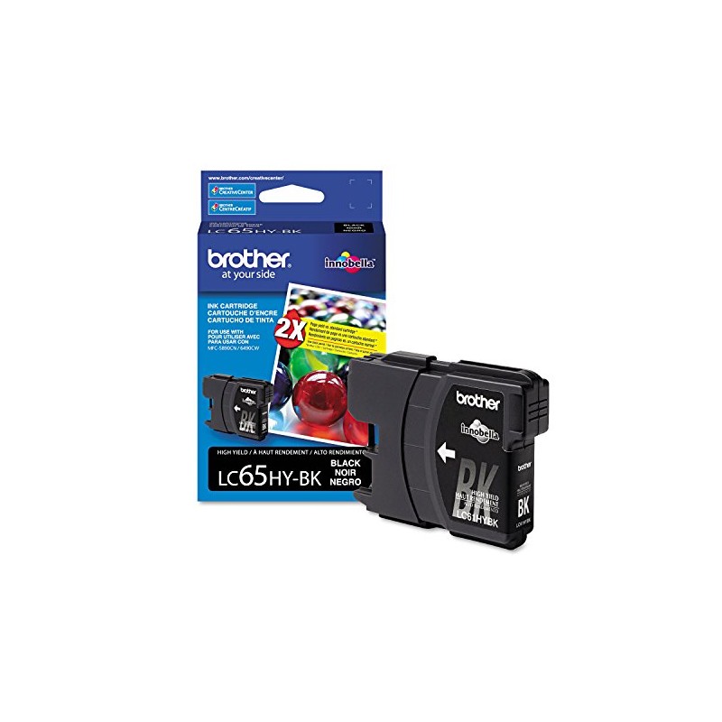 Brother LC65HYM High-Yield -Ink Cartridge, 750 Page-Yield, Magenta