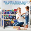 kids Toy Storage Organizer with Wheels, Utility Rolling Cart with