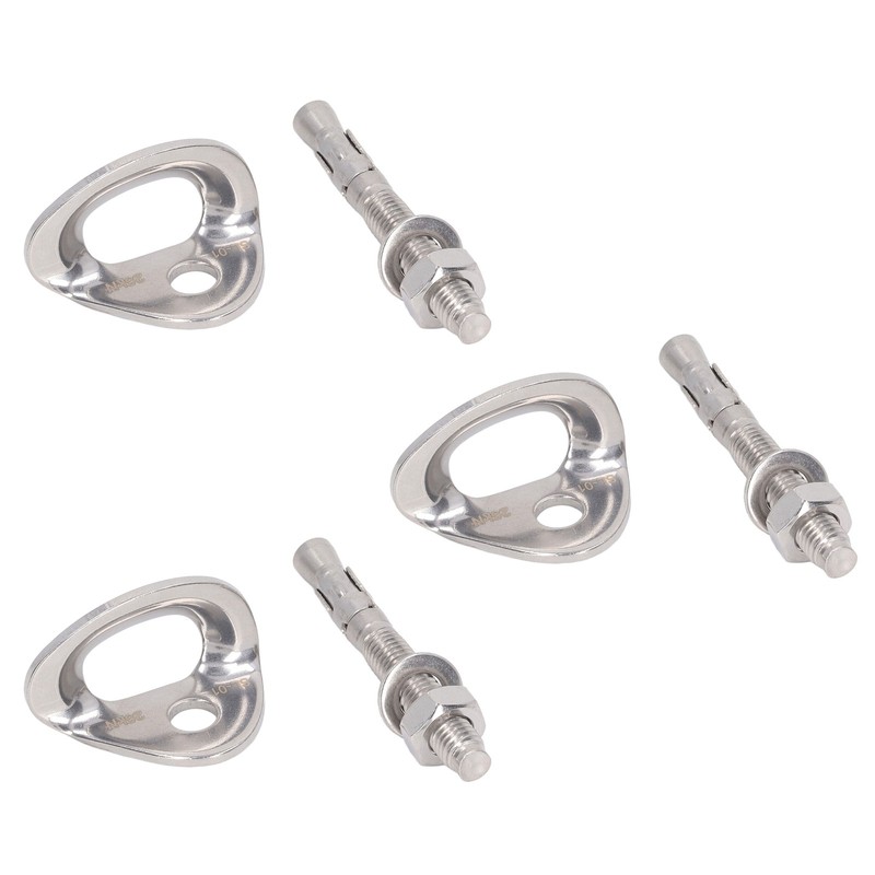 3Pair Rock Climbing Bolt Hanger Stainless Steel Climbing Anchor for