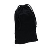 ZENPAC Cloth Bags, Black Duster Flannel Boot Storage with Drawstring