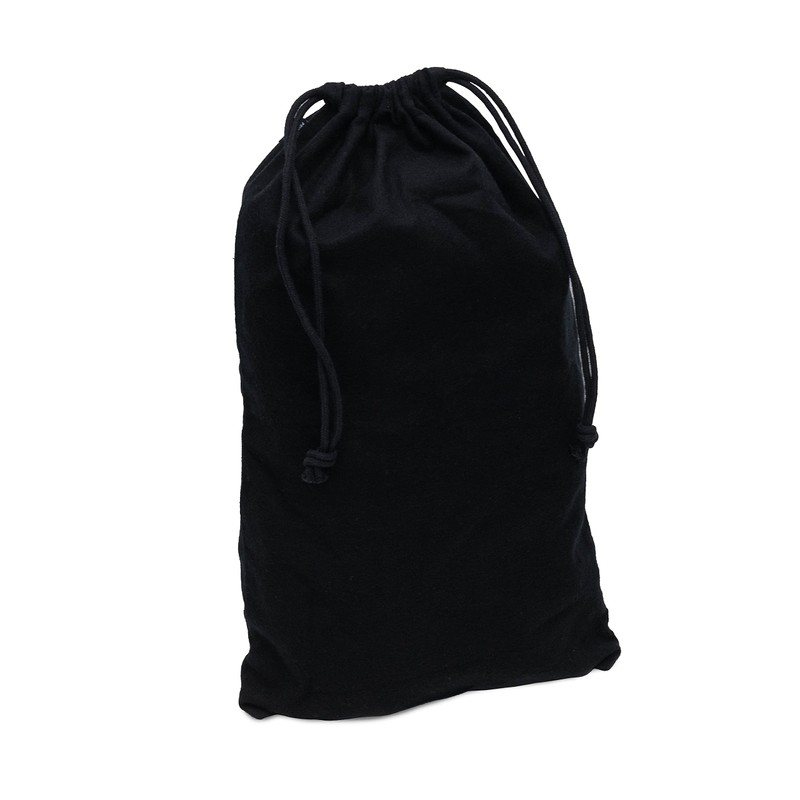 ZENPAC Cloth Bags, Black Duster Flannel Boot Storage with Drawstring