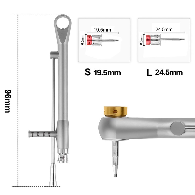 Implant Colorful Prosthetic Universal Kit Adjustable Value of 10-70Ncm Repair