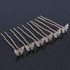 Bridal/Wedding/Prom/Party Set Of 6 Gold Plated Crystal 'Butterfly' Hair Pins