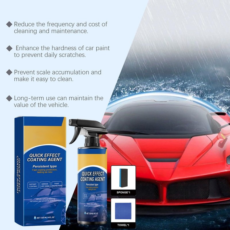 2Pcs Car Coating Spray,Advanced Car Quick-Acting Coating Agent Spray,Car Scratch