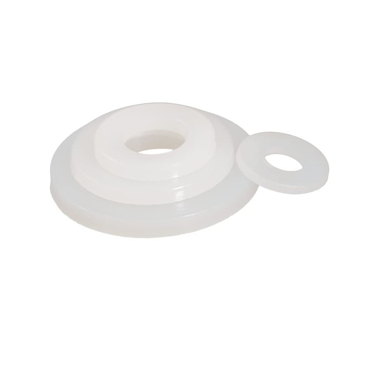 CONPHERON White Plastic Washers Nylon Flat Washers Rubber Insulating Spacers