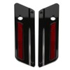 2pcs Motorcycle Saddlebag Latch Cover Reflectors for Glide Touring 94-17