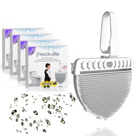 PeeOnMe Toilet Splash Guard Urinal Screen Deodorizer – Powerful Odor Eliminator for Men’s Bathroom – Long Lasting Fresh Wave Scent Cleaner Pads for Urinals, Potty, Drain & Restrooms – 4 Pack, Lavender