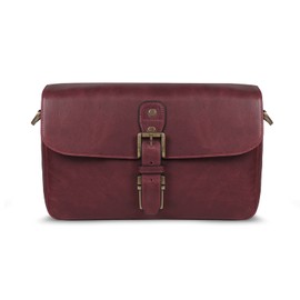 MegaGear Torres Genuine Leather Camera Messenger Bag for Mirrorless, Instant and DSLR Cameras