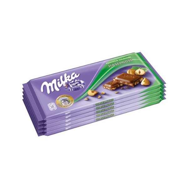 World's best Milka broken nuts 100g (10 pack)