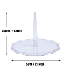 GL-Turelifes 12PCS Crochet Doll Base Needle Holder, Positive Crochet Animals Flowers Plant Stand Mini Doll Toys Display Stand Base Showcase Holder for Toys, Collectible, Miniature Things (SetB)