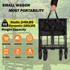 Eagwon Collapsible Wagon Cart, Heavy Duty Folding Wagon with Telescopic