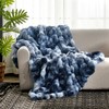 Cozy Bliss Faux Fur Throw Blanket for Couch, Fuzzy Soft