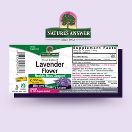 Nature's Answer Lavender Flower with Organic Alcohol, 1-Fluid Ounce