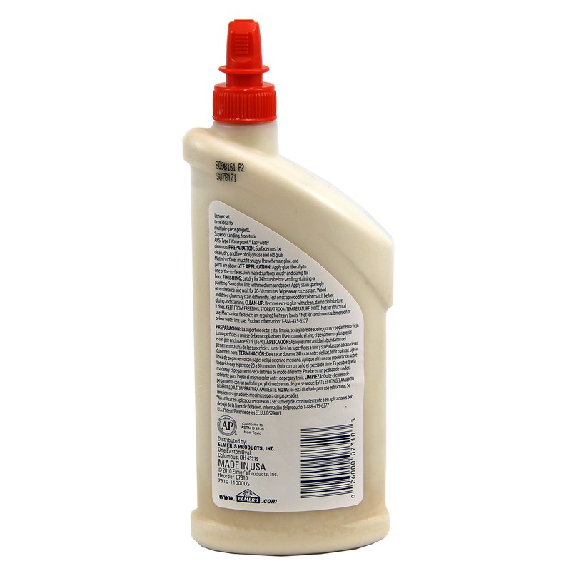 Elmer's E7310 Carpenter's Wood Glue Max Interior and Exterior, 16