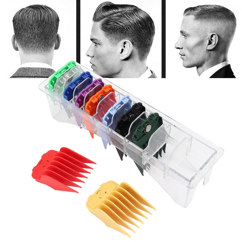 10pcs Limit Combs Hair Cutting Clipper Magnetic Guide Tools Barber