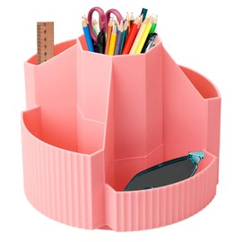 Rotating Desk Organizer,5 Slots Crayon Organizers | Pen Holder Pencil Organizer Crayon Organizers for Kids Marker Holder Art Supply Organizer