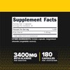 Primaforce Cápsulas de beta alanina 3,400 mg, 180 cápsulas (45
