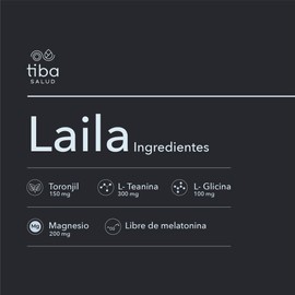 TIBA SALUD - Laila: Complemento alimenticio básico para el descanso reparador - Por mejores amaneceres, Mejora el sueño, Resultados desde la primera cápsula - 30 cápsulas veganas