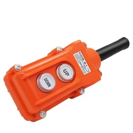 mxuteuk COB 61 Hoist Push Button Switch Hanging Button Crane Chain Lift Control Rainproof On-Off Station Lifting Crane Trailer Push Switch
