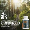 Bronson Basics Vitamin K2 D3 (MK7) Supplement Non-GMO 360 Count