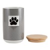 Bone Dry Paw & Patch Ceramic Pet Collection, Treat Canister,