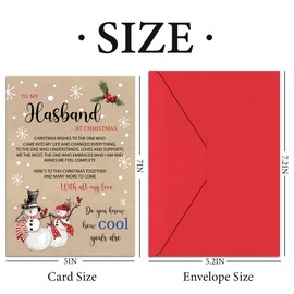 HiFuler Funny Christmas Card - 5" x 7" Christmas Cards with Envelopes, Husband Christmas Card, Christmas Greeting Cards, Xmas Gifts Christmas Gifts for Husband, Wife, Boyfriend, Girlfriend, Fiance