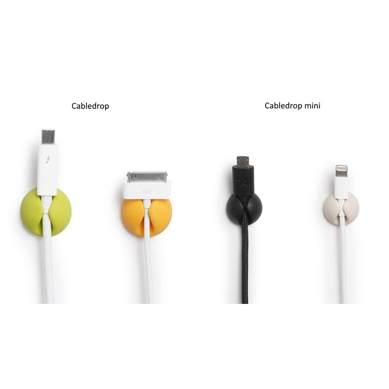 Bluelounge CableDrop Mini, 9pcs - Black (2 Packs)