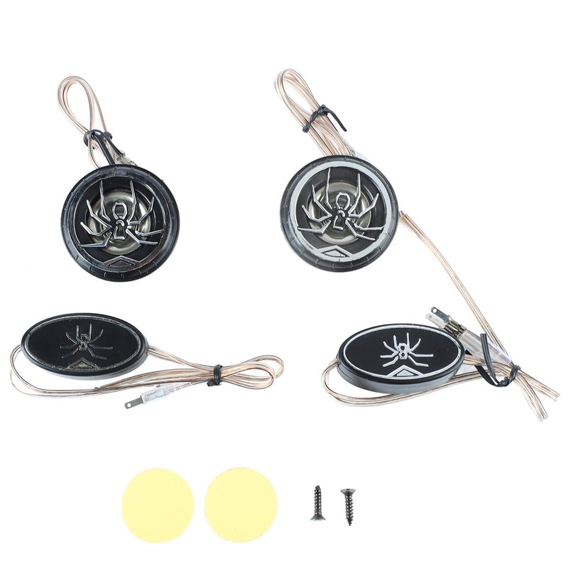 Car Loudspeakers Stereo Round Tweeter with Chrome Plated Spider Pattern